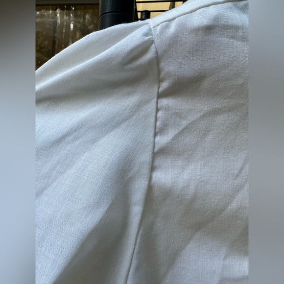 LAUREN LEE Vintage Elegant White Ruffled Blouse 1980’s EXCELLENT condition SizeM - Picture 7 of 12